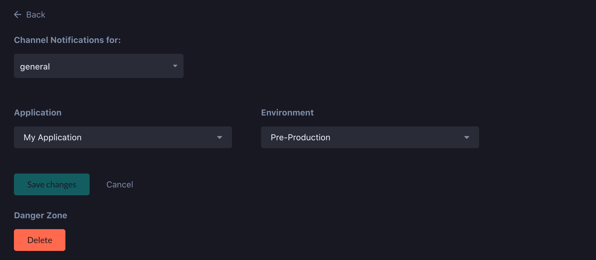 Edit Slack Integration in Stackhawk Platform