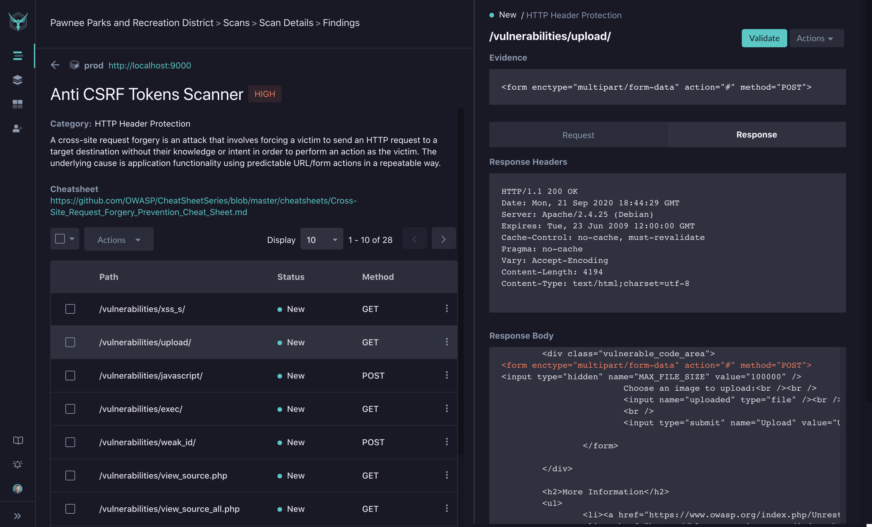 StackHawk Platform - Finding Details