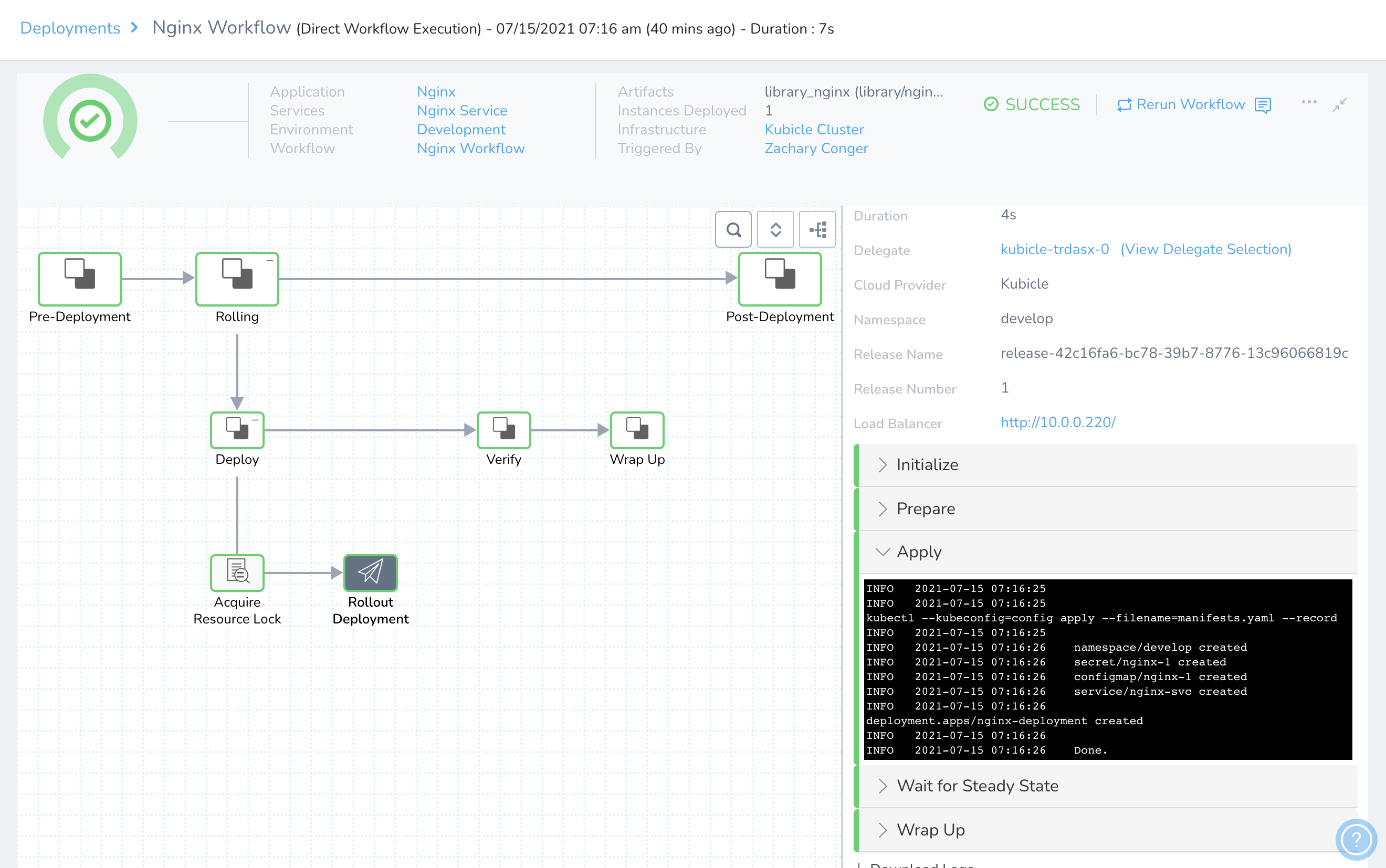 Harness Nginx Deployment