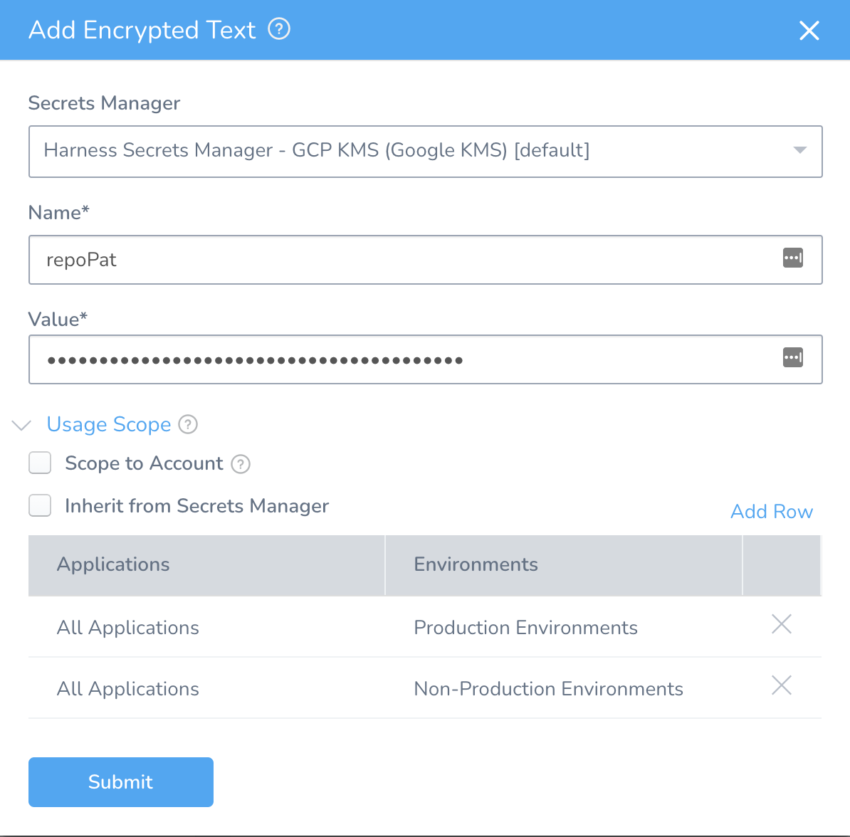 Harness Secret RepoPat