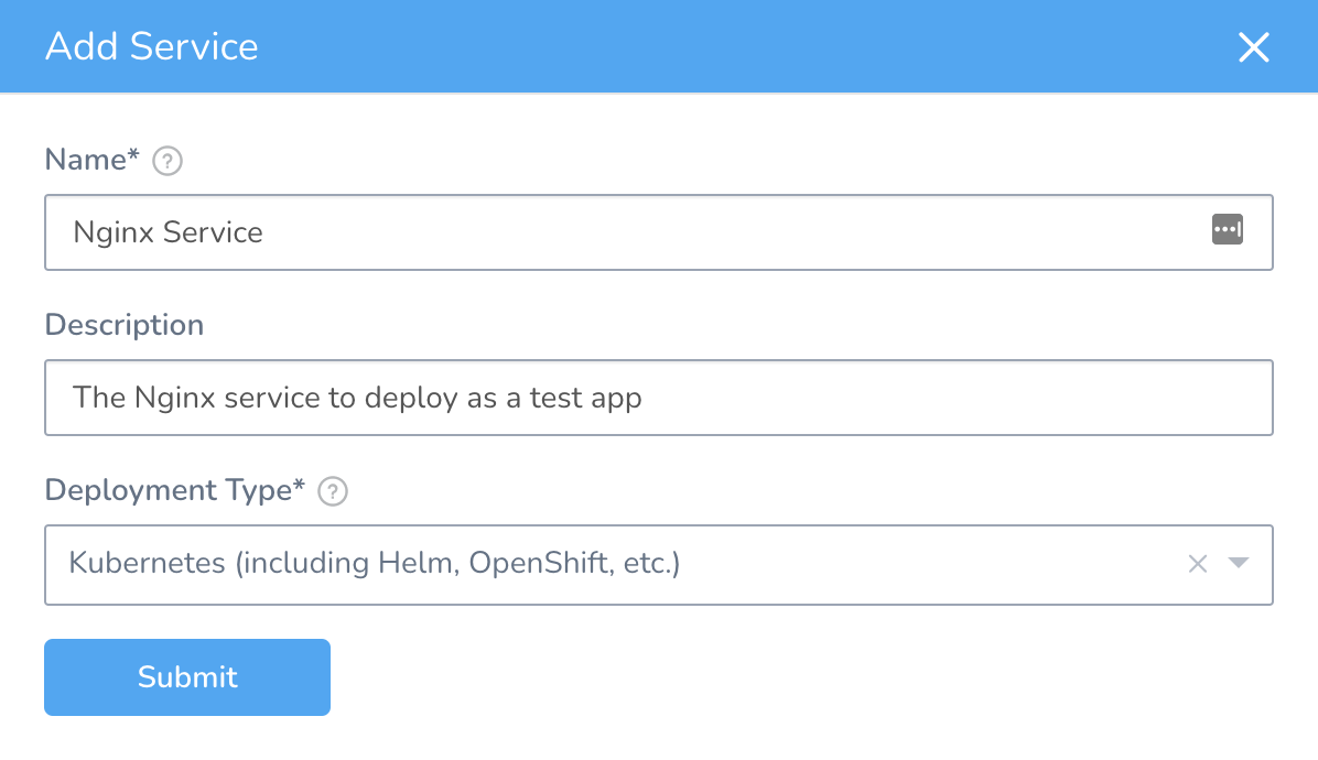 Harness Service Nginx