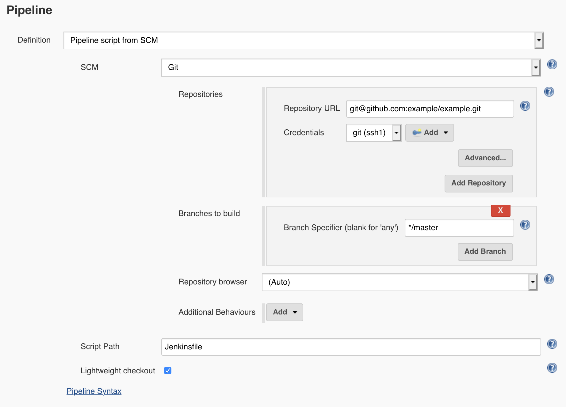 Job Creation Screenshot